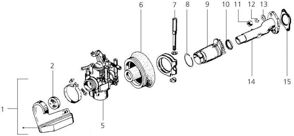 Vespa PK50 carburateur div. onderdelen, nieuw!, Ophalen of Verzenden, Nieuw, Carburateur, Overige merken