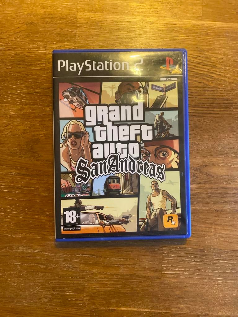 GTA San Andreas PS2 - Compleet met Kaart!, Spelcomputers en Games, Games | Sony PlayStation 2, Avontuur en Actie, Gebruikt, Vanaf 18 jaar