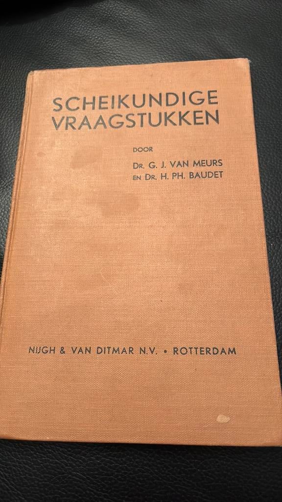 3 antieke boeken Scheikunde, Antiek en Kunst, Ophalen of Verzenden