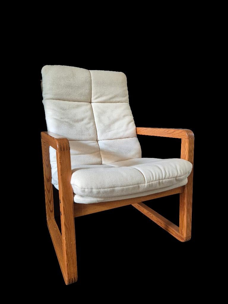 Fantastische vintage fauteuil design Knut & Marianne Hagberg, Huis en Inrichting, Ophalen, Gebruikt, 75 tot 100 cm, Stof