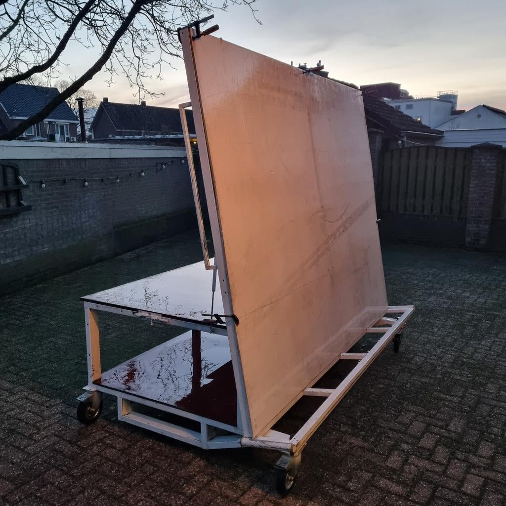 Platenwagen., Doe-het-zelf en Verbouw, Transportwagens, 100 liter of meer, Ophalen, Gebruikt, Transportkar