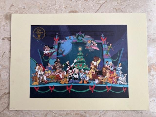 Disney lithografie ‘Mickey’s Magical Christmas' 2001, Ophalen of Verzenden