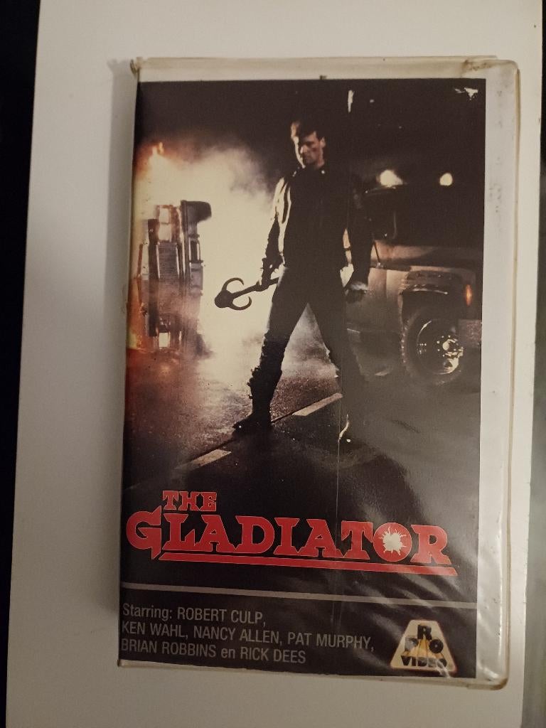 Zeldzame VHS – The Gladiator (1986) – Cult Actieklassieke, Vanaf 16 jaar, Ophalen of Verzenden, Zo goed als nieuw, Horror