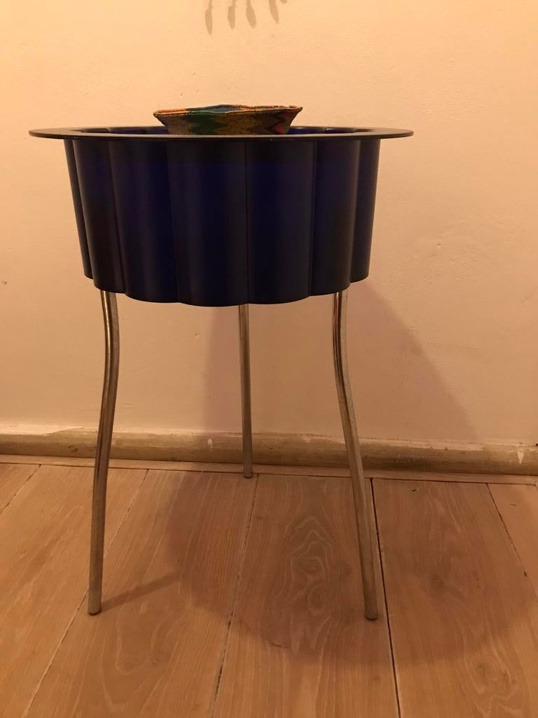 Vintage Ikea Hatten tafel blauw, Ophalen, Zo goed als nieuw, Rechthoekig, Minder dan 55 cm