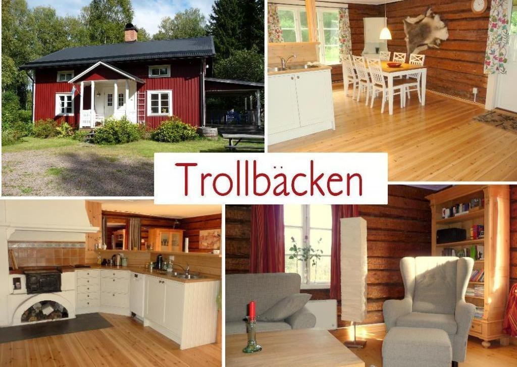 3xVakantiehuis Hagfors, Ekshärad ah meer/bos Värmland Zweden, 4 of meer slaapkamers, Open haard, Overige typen, In bos