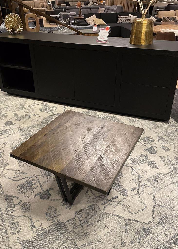 Salon/Bijzettafel hout/metaal E-1688 Direct/leverbaar