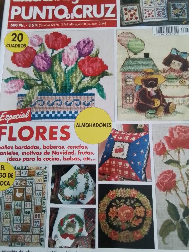 punt de cruz, flores Borduurblad, Ophalen of Verzenden, Zo goed als nieuw, Handborduren, Patroon