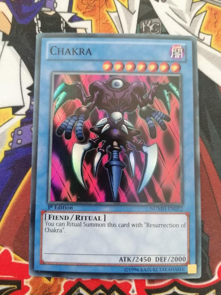Chakra - Super Rare NUMH - Yu-Gi-Oh, Ophalen of Verzenden, Zo goed als nieuw, Foil
