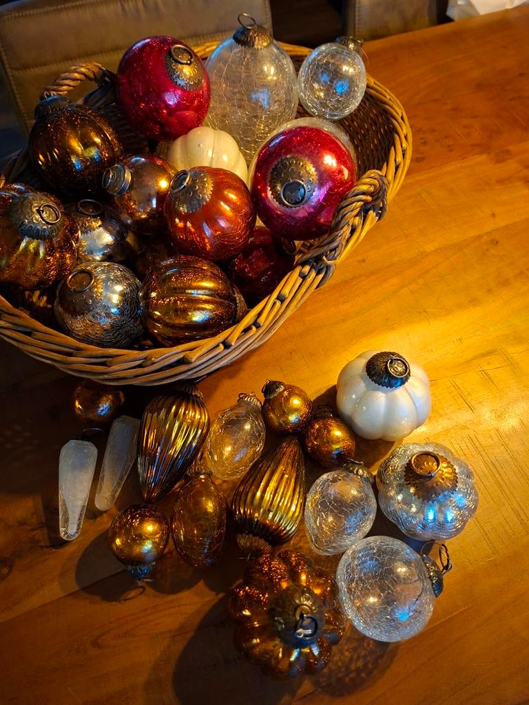 Grote partij glazen ballen "heksen ballen ", Ophalen of Verzenden