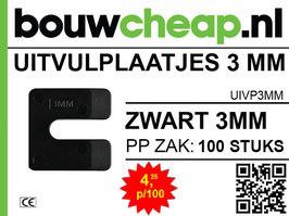 Uitvulplaatjes 1-2-3-4-5-7-10mm in A 48 Stuks.navulverpak., Doe-het-zelf en Verbouw, Ophalen of Verzenden