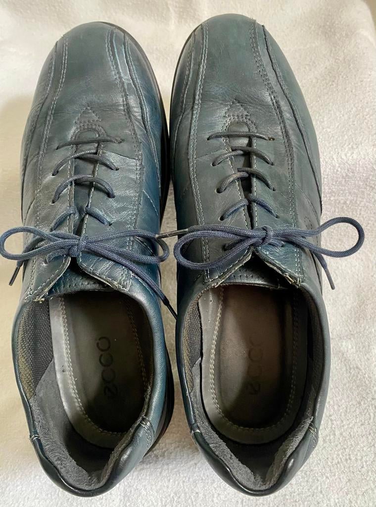 Ecco blauw veterschoen maat 42 advertentie 13, Ophalen of Verzenden, Gedragen, Blauw, Sneakers of Gympen
