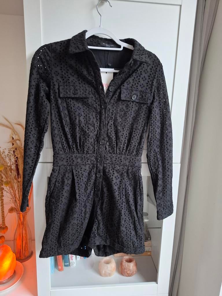 Zwarte nieuwe katoenen playsuit My jewellery maat XS, My Jewellery, Zwart, Nieuw, Ophalen of Verzenden