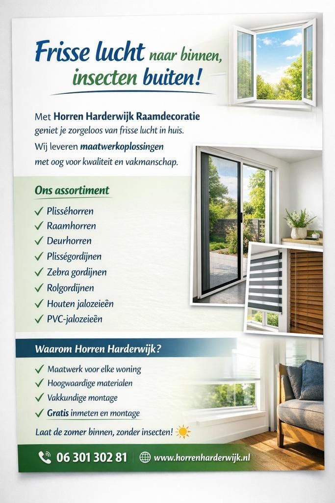 Horren & Gordijnen op Maat, Schuifdeur, Hordeur, Nieuw, Ophalen of Verzenden