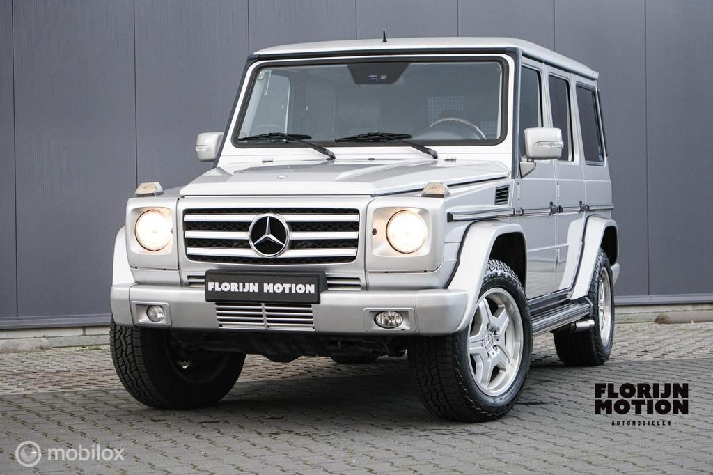 Mercedes G-klasse AMG 55 St.Wagon | Youngtimer | V8 | Silver, Auto's, Automaat, Gebruikt, G-Klasse, Leder