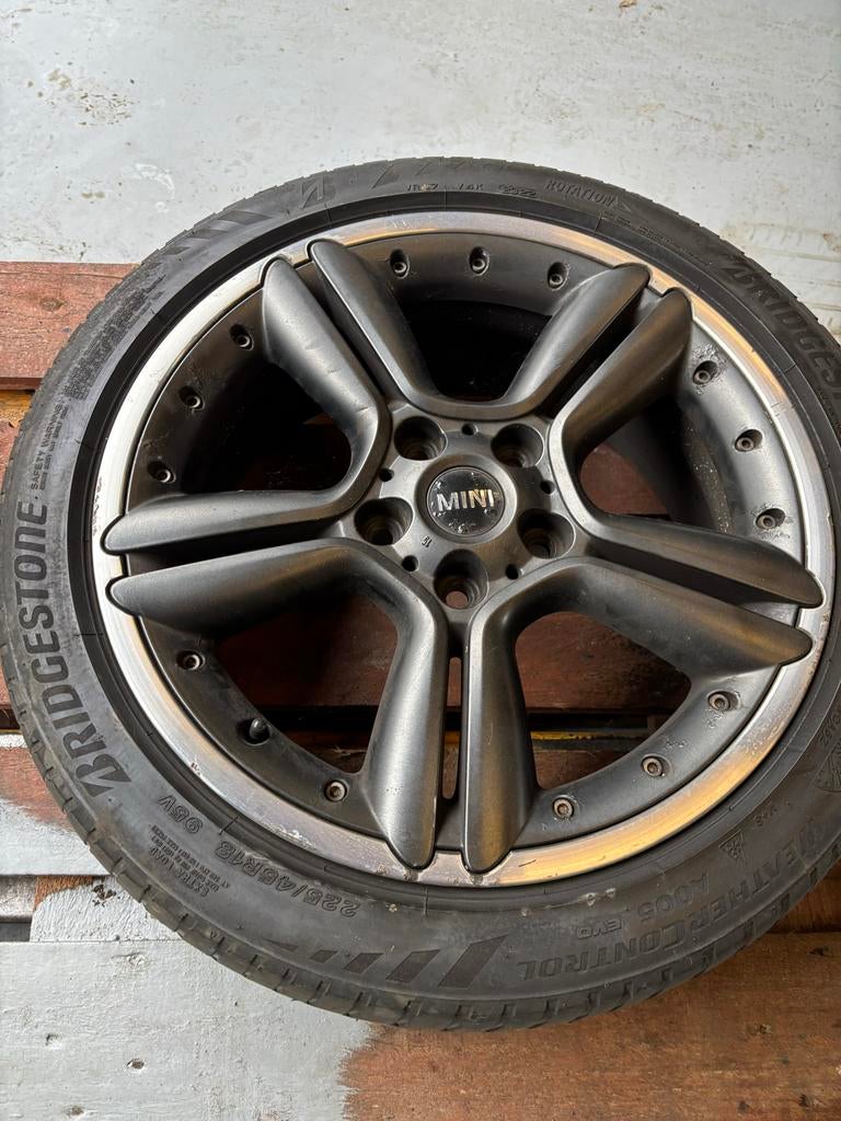 Mini Cooper Countryman 18 inch velgen met banden, Auto-onderdelen, Banden en Velgen, Ophalen, 18 inch, Gebruikt, Banden en Velgen