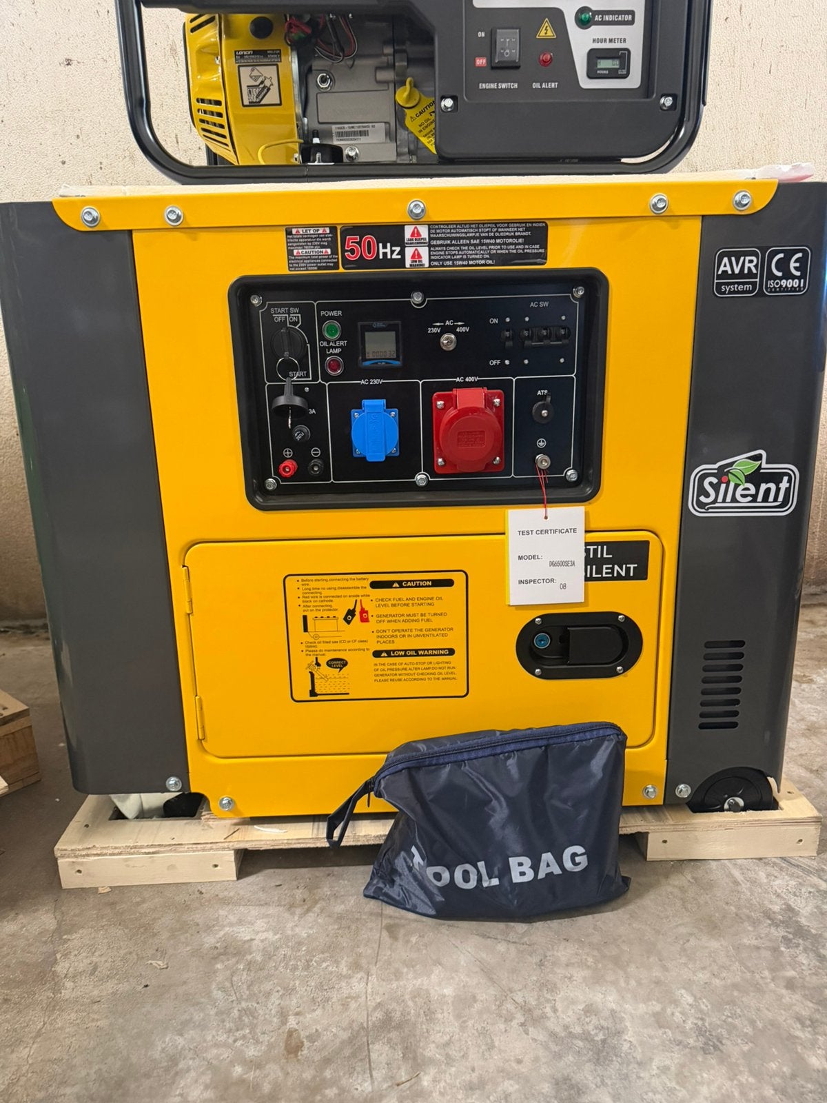 Valkenpower DG6500SE3A Silent Diesel Generator, Ophalen of Verzenden, Zo goed als nieuw