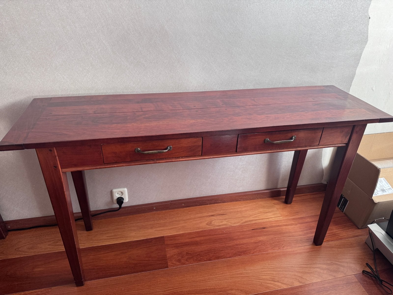 Sidetable van kersenhout - 140x40x74 cm, Huis en Inrichting, Ophalen, Gebruikt, 100 tot 150 cm, Kersenhout