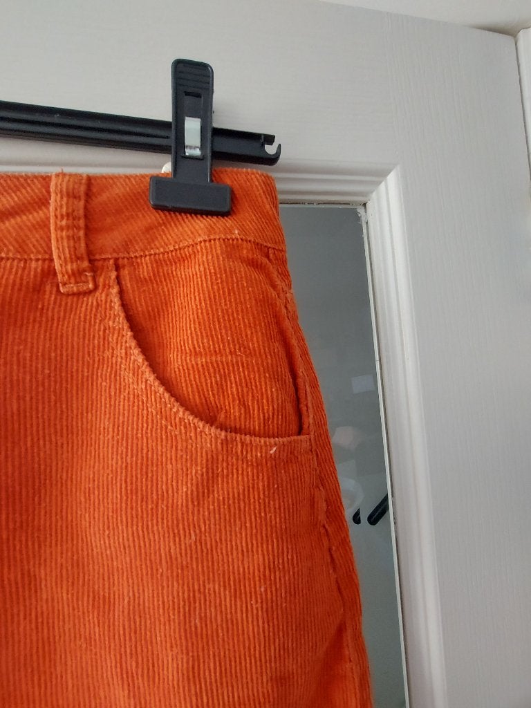 mooie rib rokje van Boohoo 38/40, Oranje, Zo goed als nieuw, Boven de knie, Ophalen