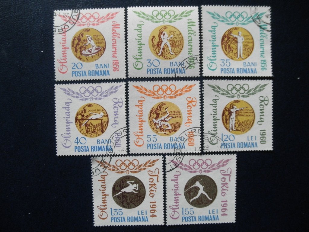 Postzegels Roemenië 1964 Olympische Spelen., Ophalen of Verzenden, Overige landen, Gestempeld