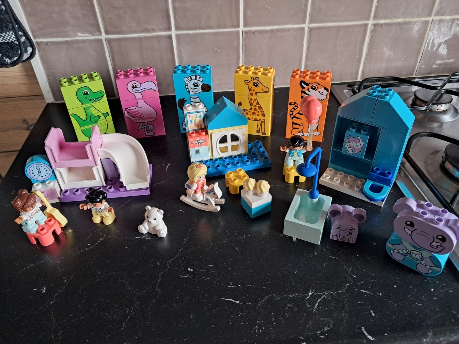 Duplo Slaapkamer,Speelkamer ,Badkamer en Puzzel, Ophalen of Verzenden, Zo goed als nieuw, Duplo