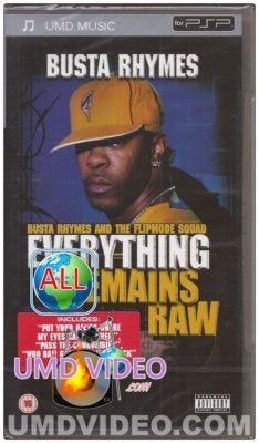 Busta Rhymes : Everything Remains Raw  PSP UMD Music (2), Spelcomputers en Games, Muziek, 1 speler, Nieuw, Ophalen of Verzenden
