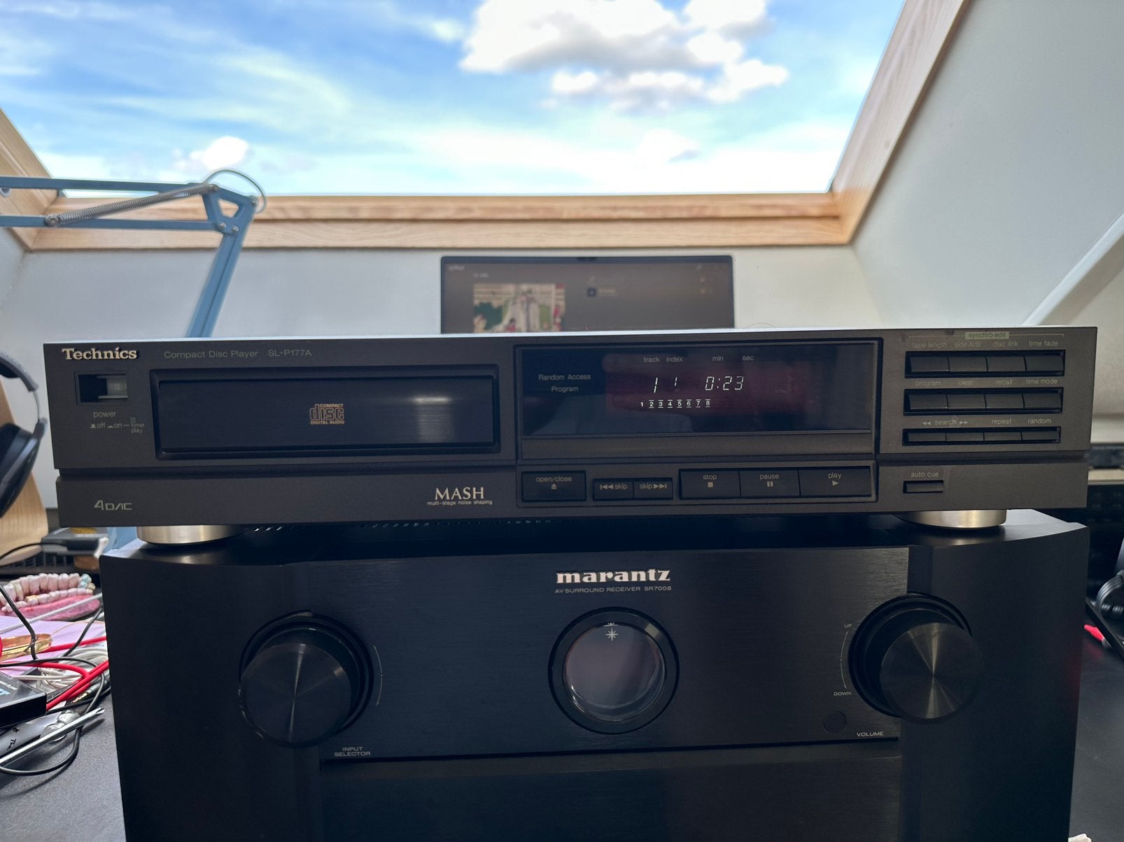 Technics SL-P177A CD-speler met MASH DAC (werkt perfect), Ophalen of Verzenden, Gebruikt, Technics