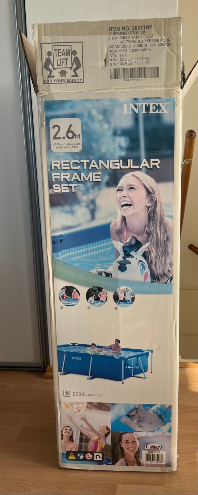 Zwembad Intex, Ophalen, Minder dan 80 cm, Opzetzwembad, Rechthoekig