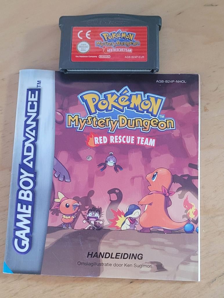 Pokémon Mystery Dungeon Red Rescue Team Game Boy Advance, Spelcomputers en Games, Games | Nintendo Game Boy, Gebruikt, 1 speler