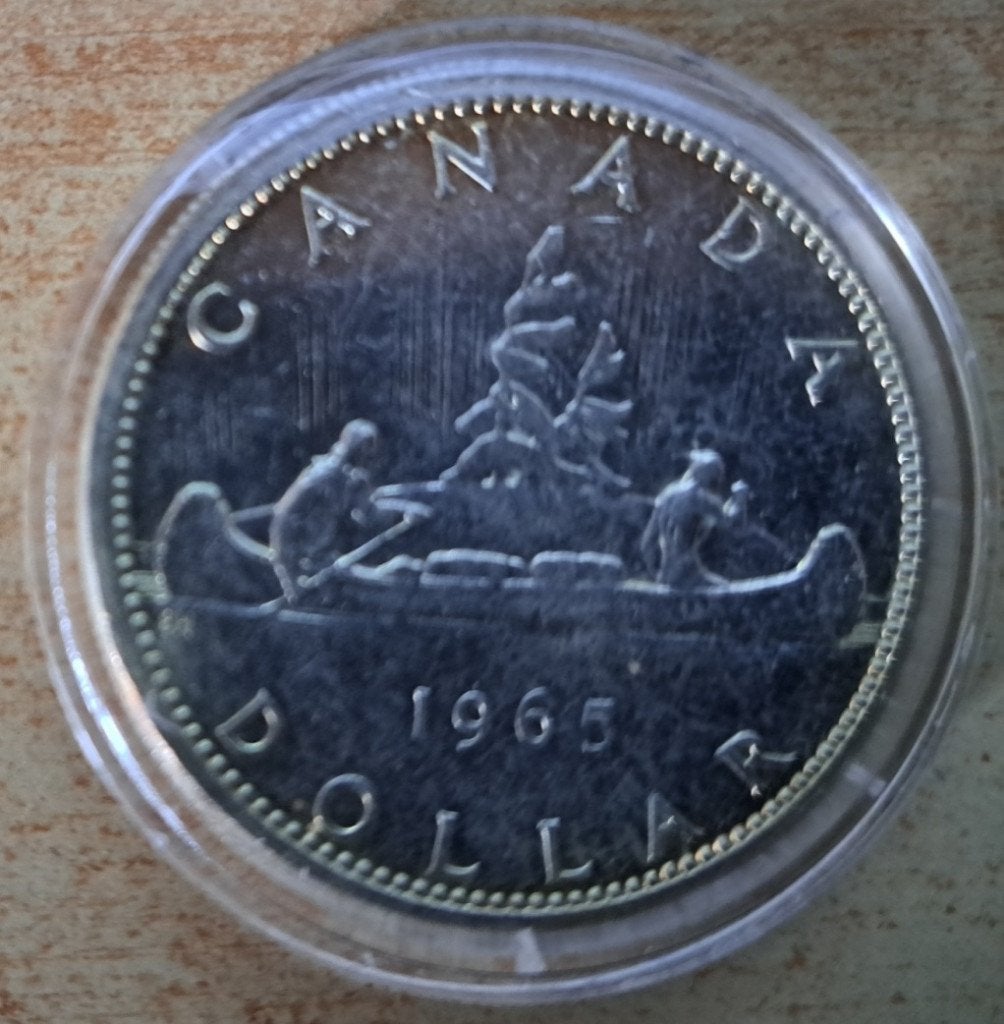 Canada, 1 Dollar 1965 - zilver, Ophalen of Verzenden, Noord-Amerika, Losse munt, Zilver
