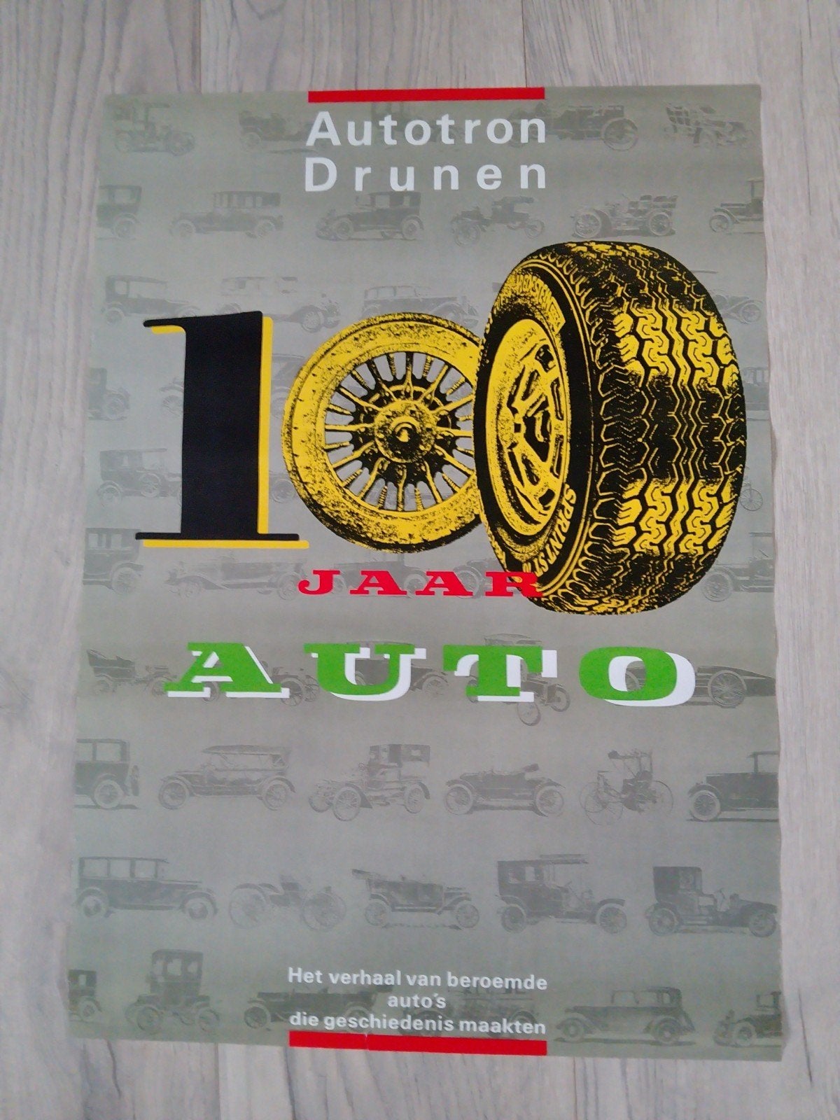 Autotron Drunen - 100 Jaar Auto Poster, Ophalen of Verzenden, A1 t/m A3, Reclame, Rechthoekig Staand