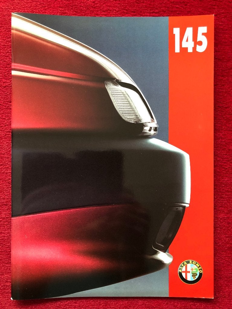Alfa Romeo 145 folder 1995 Engelstalig 36p., Alfa Romeo, Nieuw, Ophalen of Verzenden, Alfa Romeo