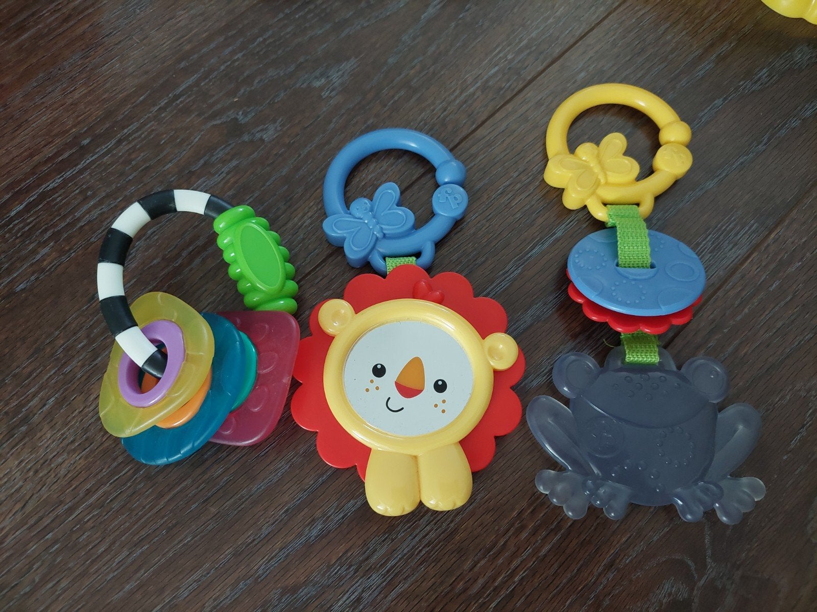 Fisher Price Bijtring Kikker en Spiegeltje Leeuw wagen buggy, Ophalen of Verzenden, Nieuw, Overige typen, Met geluid