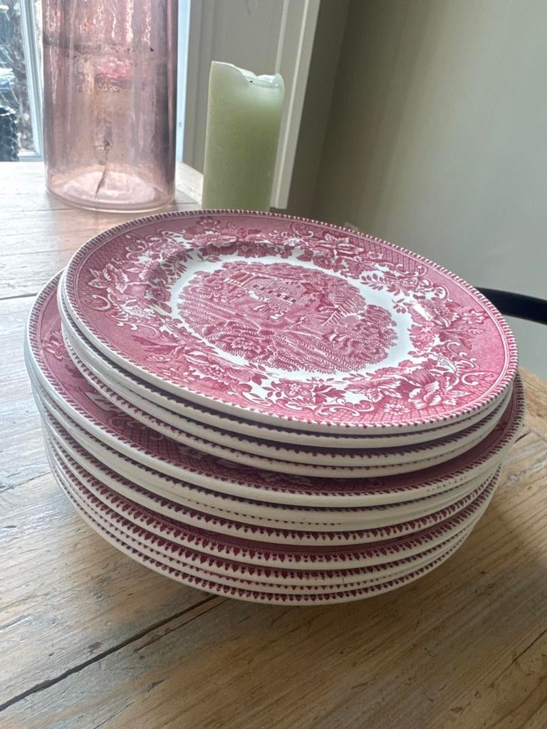 Complete Set Royal Tunstall Staffordshire, Ophalen of Verzenden, Zo goed als nieuw, Bord(en), Overige stijlen