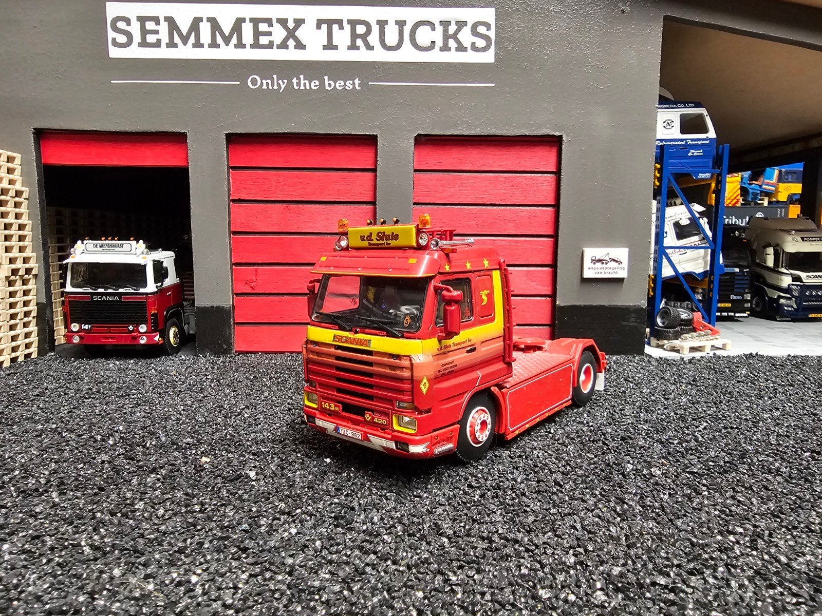 wsi scania 143 samengestelde b keus trekker., Ophalen, Zo goed als nieuw, Bus of Vrachtwagen, Wsi