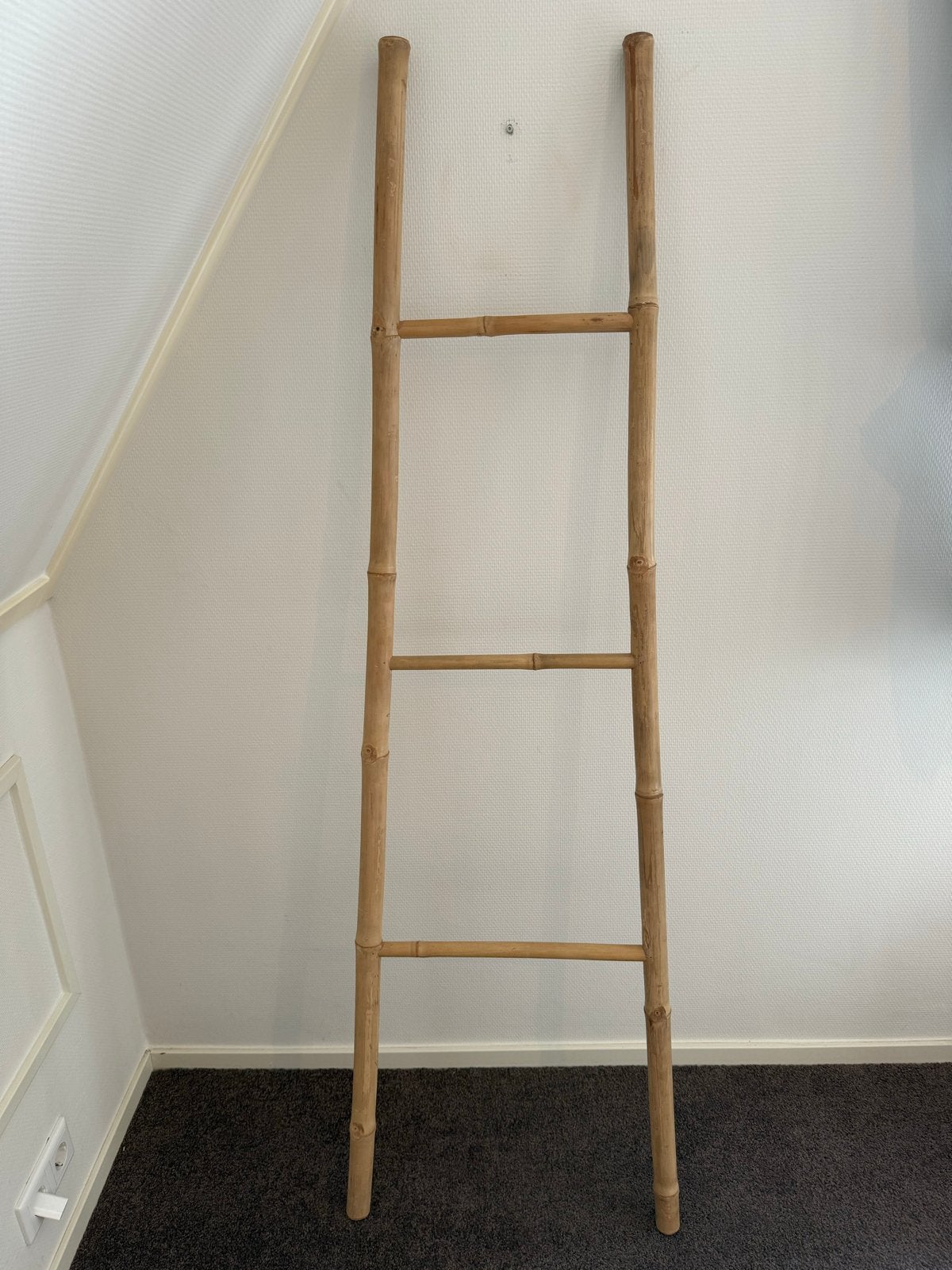 Bamboe decoratieve ladder - Handdoekenrek, Ophalen, Hout, Nieuw, Landelijk