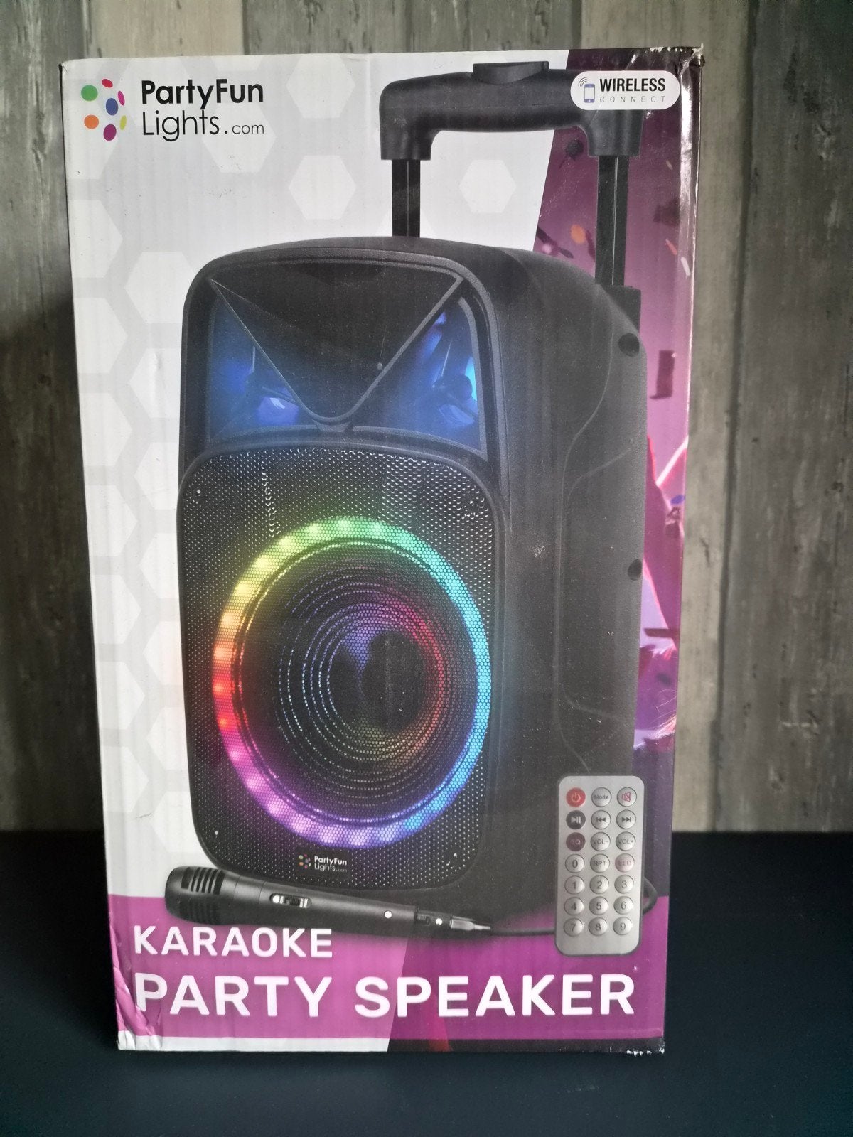 PartyFun Lights Karaoke Party Speaker - Nieuw in doos, Ophalen of Verzenden, Nieuw, Luidspreker(s)