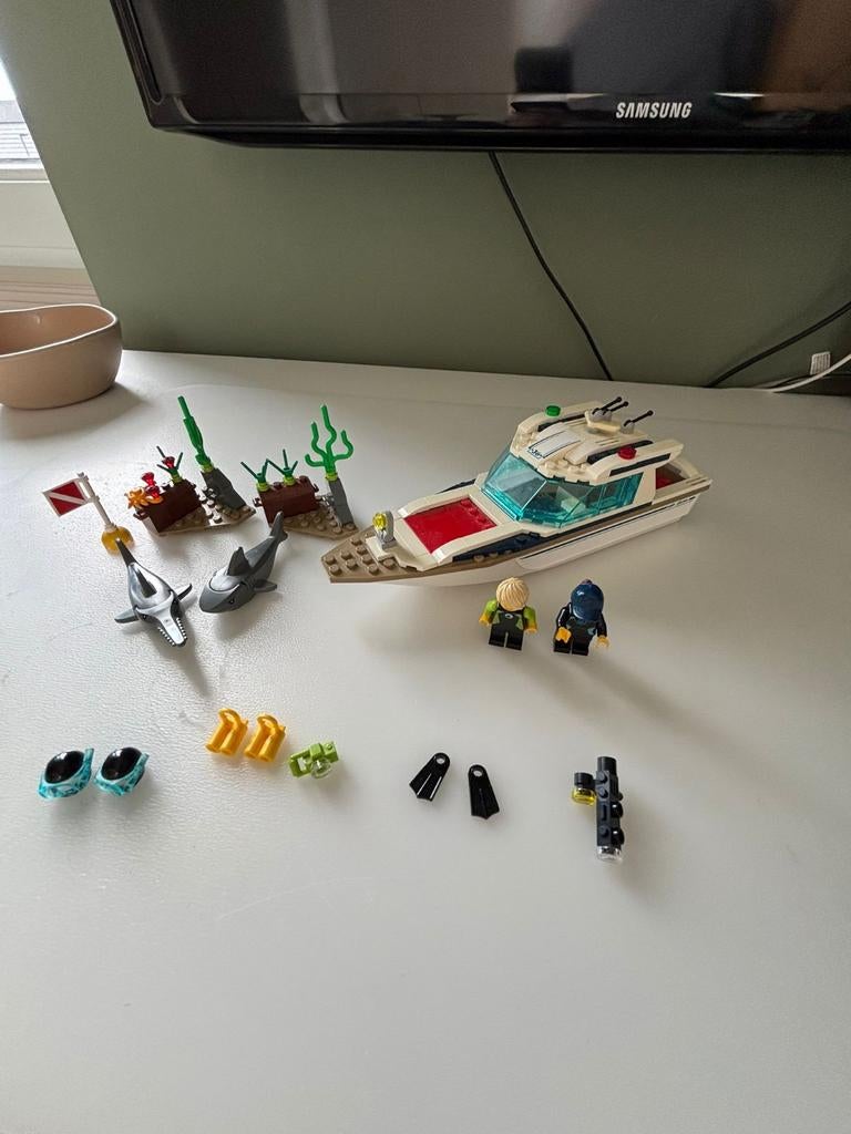 LEGO City 60221 Duikjacht - Complete set met minifiguren, Kinderen en Baby's, Speelgoed | Duplo en Lego, Lego, Compleet, Ophalen of Verzenden