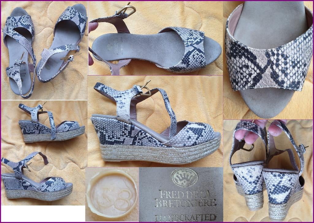 FRED DE LA BRETONIERE espadrilles met dierenprint maat 38, Fred de la Bretoniere, Beige, Nieuw, Ophalen of Verzenden
