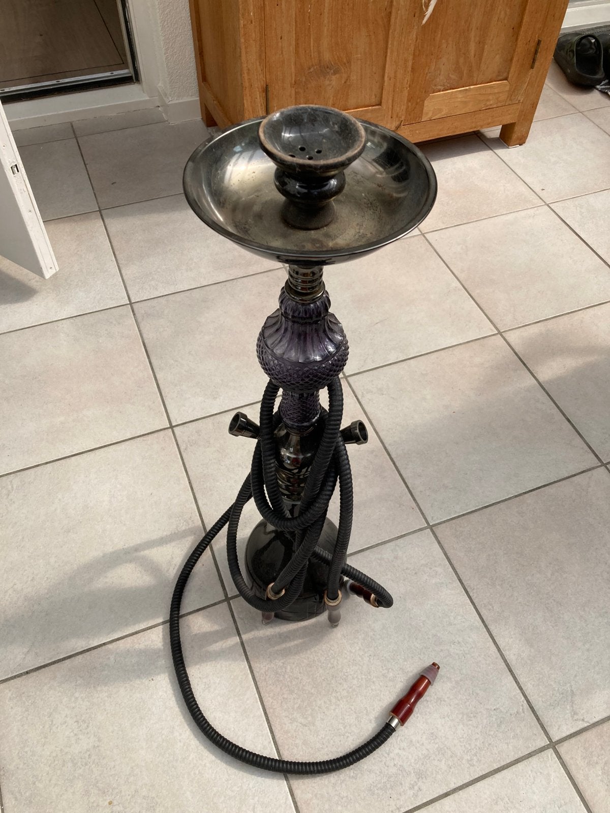 Mooie sisha waterpijp, Verzamelen, Rookartikelen, Aanstekers en Luciferdoosjes, Ophalen of Verzenden, Gebruikt, (Water)pijp