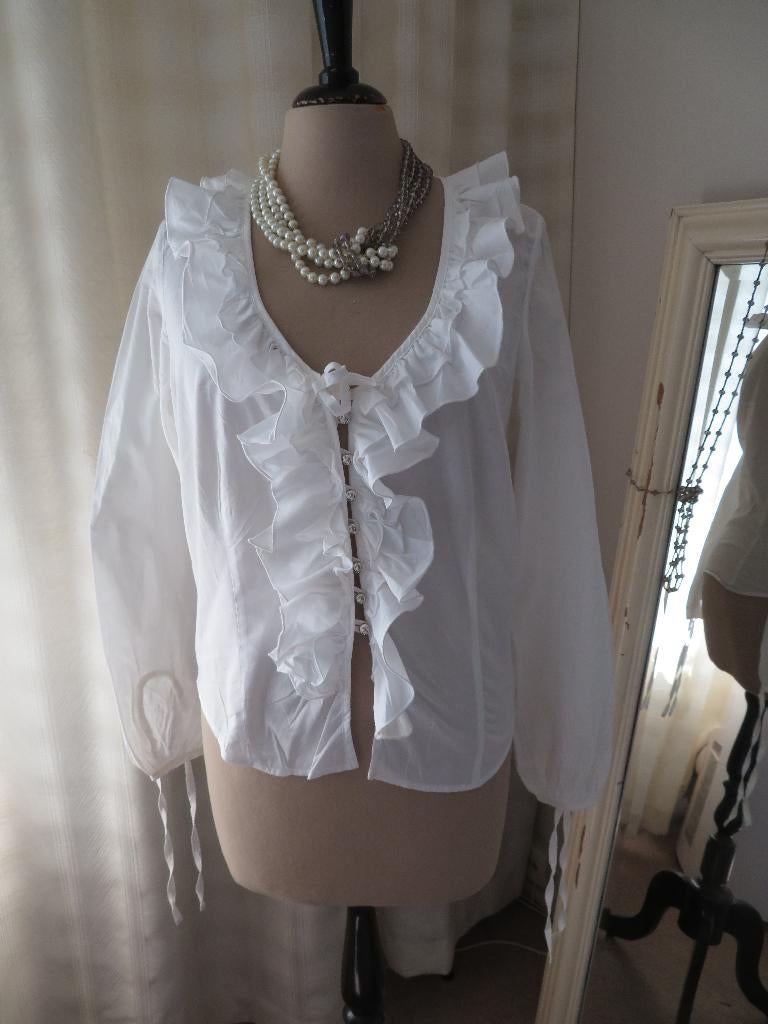 Roccobarocco blouse S, Roccobarocco, Verzenden, Wit, Zo goed als nieuw