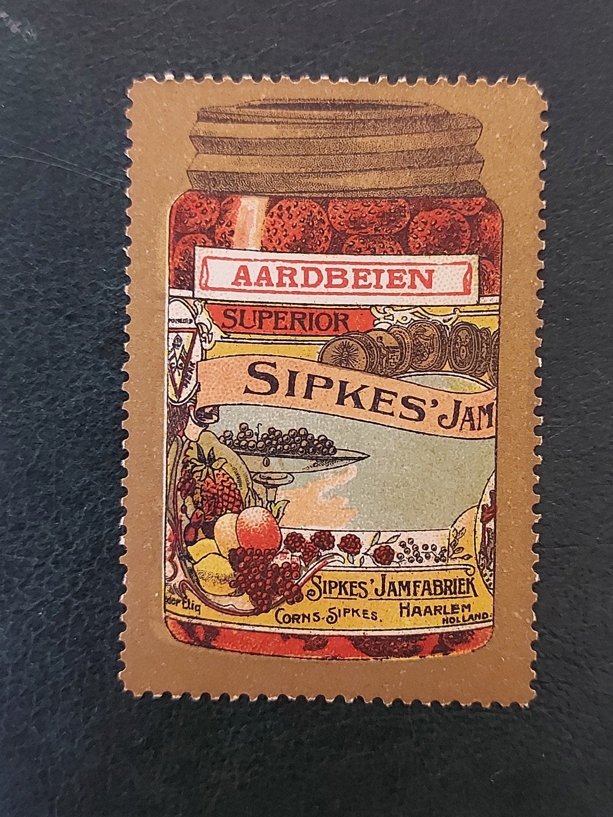 Sluitzegel SIPKES Jam fabriek Haarlem, Verzamelen, Verzenden, Zo goed als nieuw, Overige typen