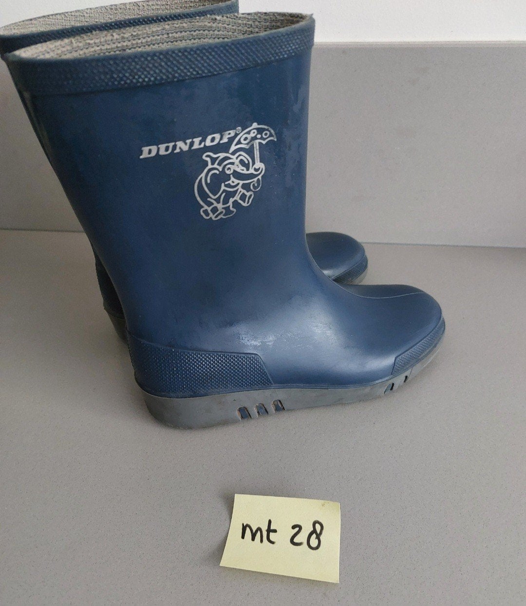 Dunlop regenlaarzen maat 28, Ophalen of Verzenden, Gebruikt, Dunlop, Jongen of Meisje