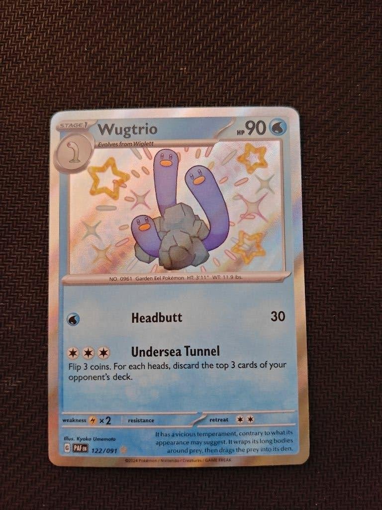 Wugtrio (PAF 122), Ophalen of Verzenden, Nieuw, Losse kaart, Foil