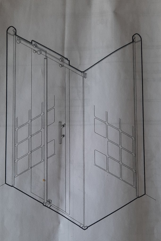 douchecabine 120x100, Ophalen of Verzenden, Nieuw, Chroom, Douche