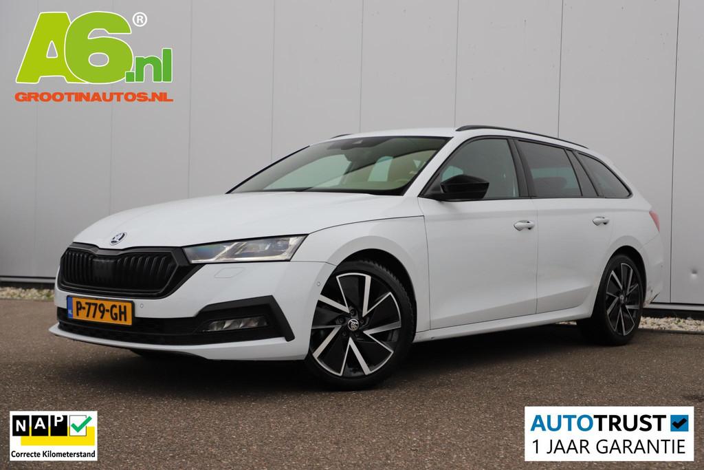 Skoda Octavia Combi 1.0 e-TSI Sport Business Edition Plus 11, Stof, Gebruikt, Euro 6, Met garantie (alle)
