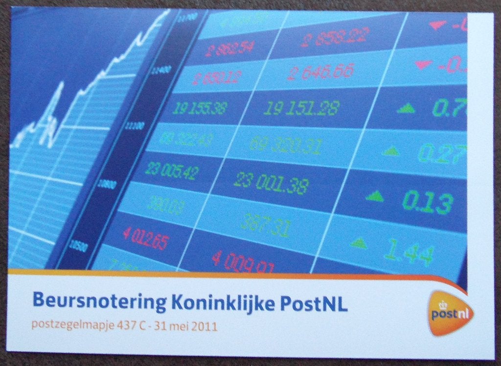 Postzegelmapje 437c – Beursnotering Koninklijke PostNL, Ophalen of Verzenden, Postfris
