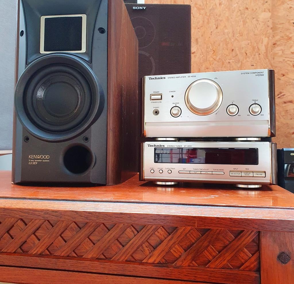 2  Midi hifi set's Technics Champagne kleur., Ophalen of Verzenden, Gebruikt, Speakers, Overige merken