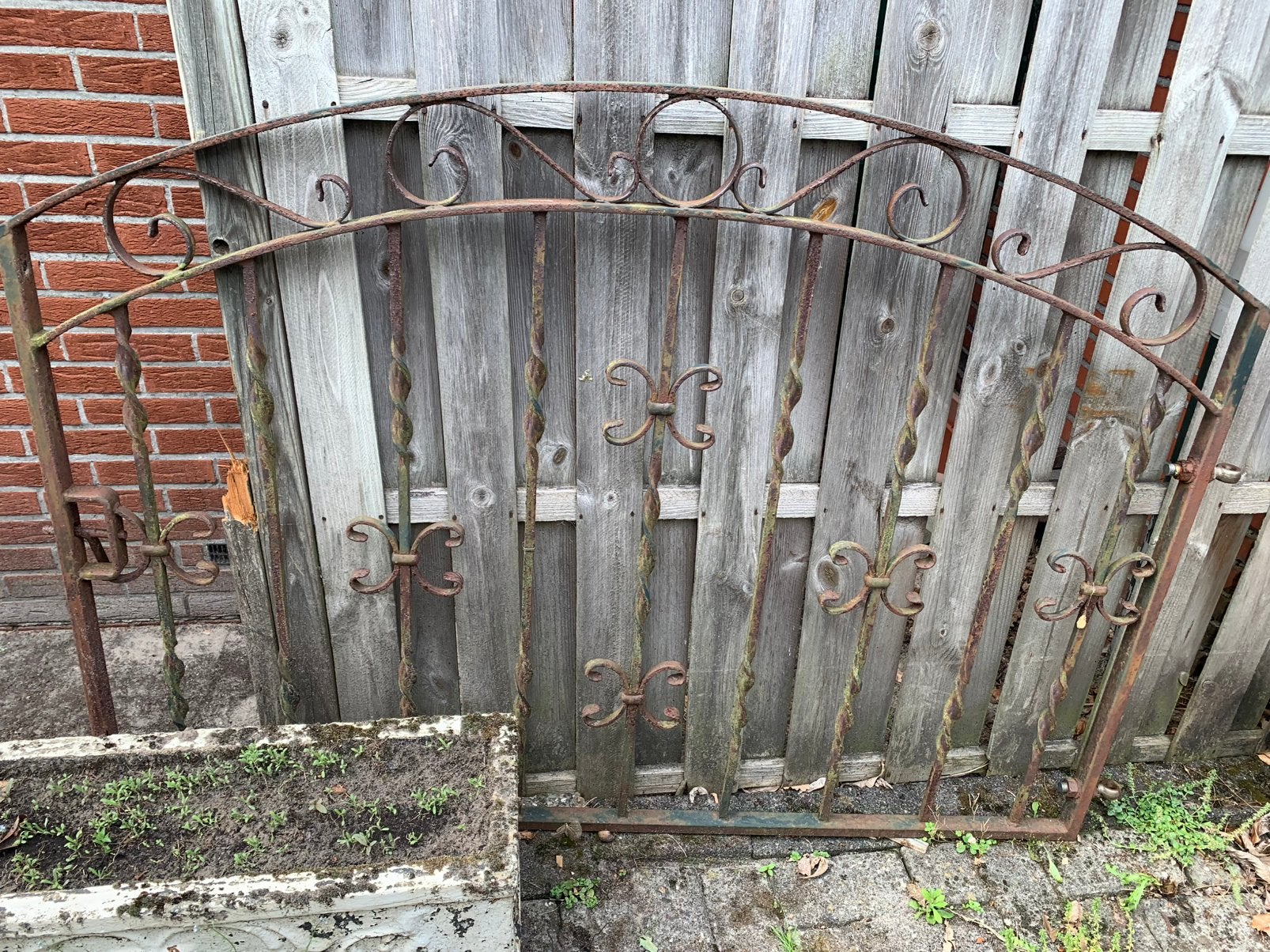 Ijzeren tuinhek, Tuin en Terras, Ophalen, Gebruikt, IJzer, Tuinhek