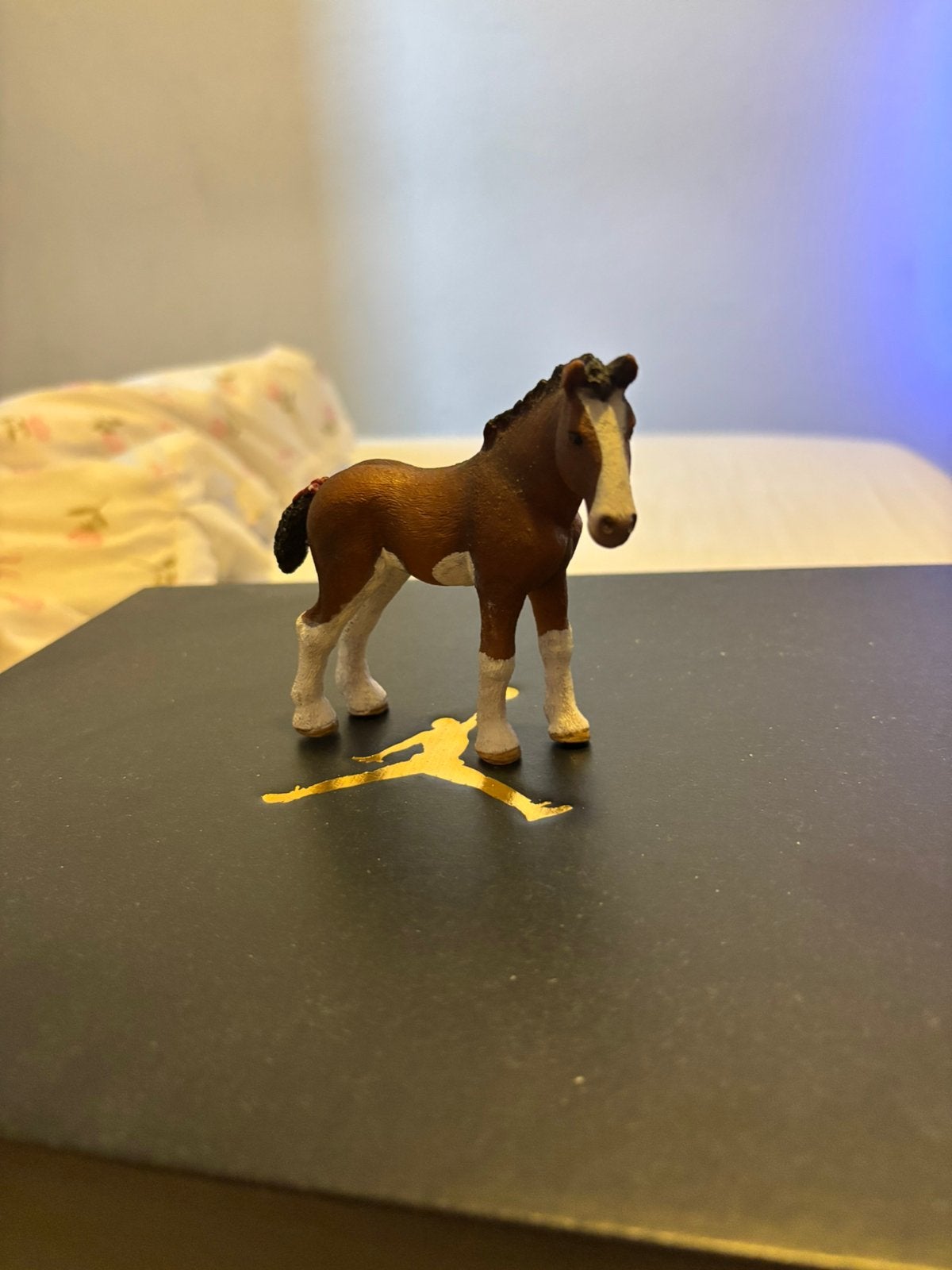 Schleich Clydesdale veulen, Ophalen of Verzenden, Zo goed als nieuw, Paard, Beeldje of Figuurtje