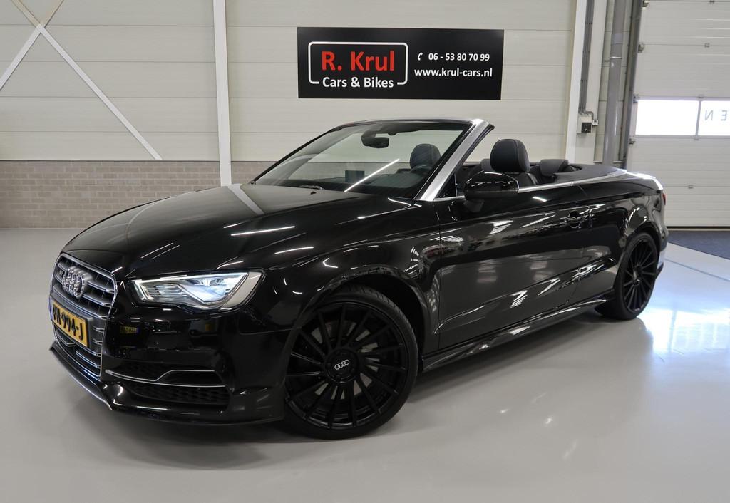 Audi S3 Cabriolet 2.0 TFSI S3 quattro Zwart Leer Navigatie 1, Automaat, S3, Gebruikt, 4 stoelen